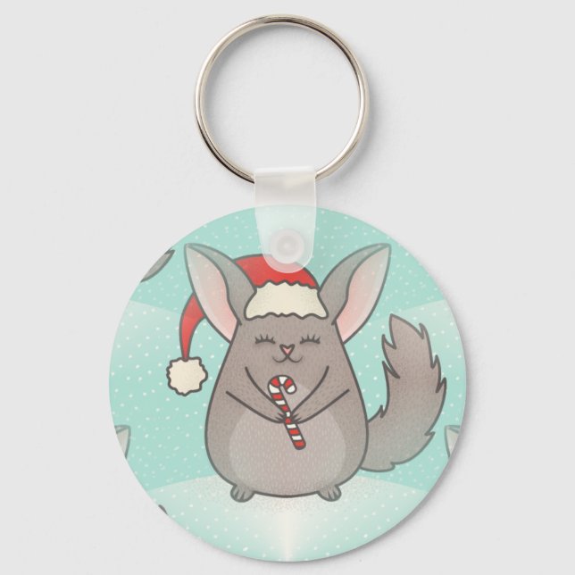 Chaveiro chinchillas de natal (Frente)