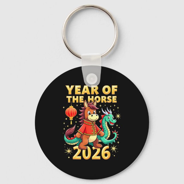 Chaveiro Chinese New Year 2026 Year Of The Horse  (Frente)