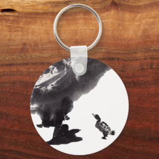 Chaveiro Chinesische Tuschekunst mit Entenmotiv