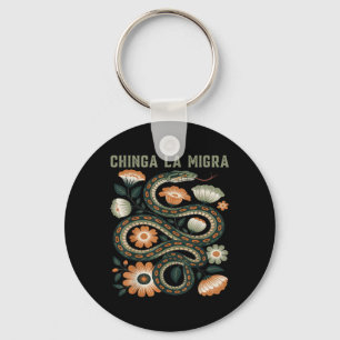 Chaveiro Chinga La Migra Imigração Flores Cobra G