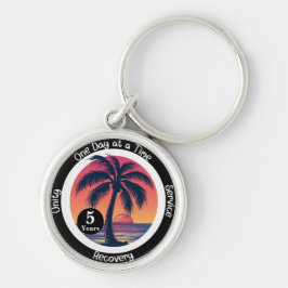 Chaveiro Chip de Aniversário Tropical de 12 Etapas Personal