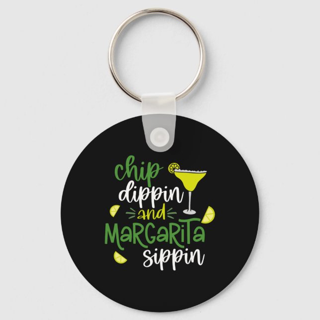 Chaveiro Chip Dippin' E Margarita Sippin' Cinco De Mayo F (Frente)