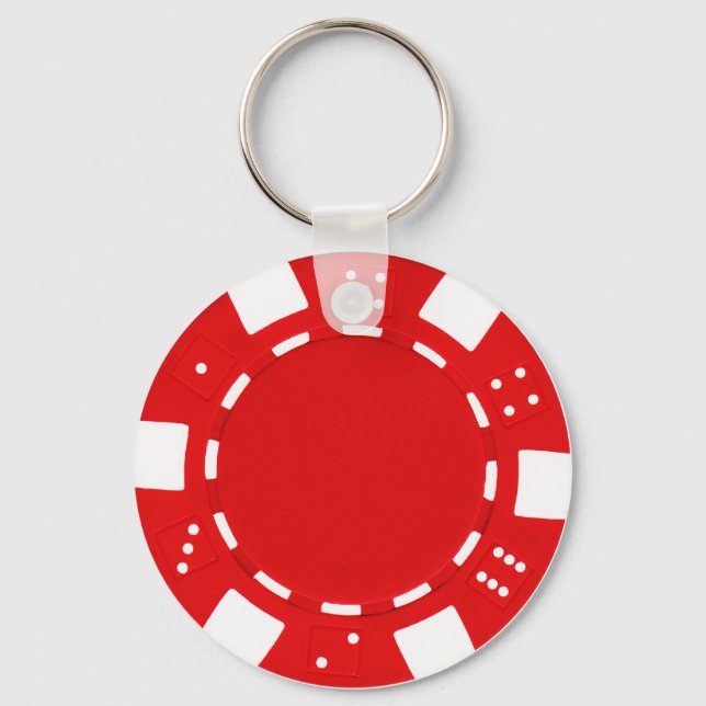 Chaveiro chip poker vermelho (Frente)