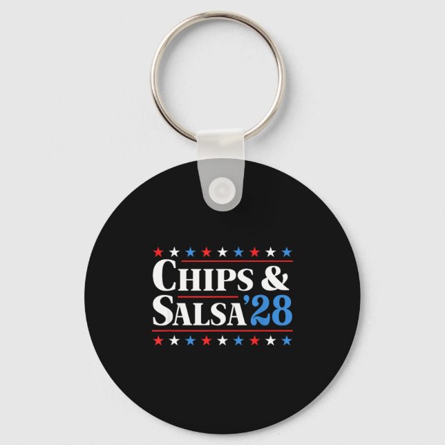 Chaveiro Chips And Salsa 2028 Funny Presidential Election 2 (Frente)