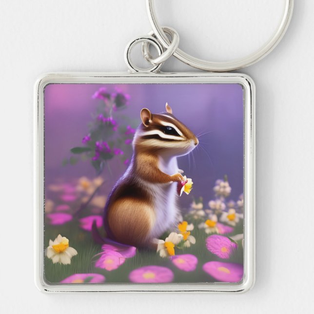Chaveiro Chipset em Flores (Frente)