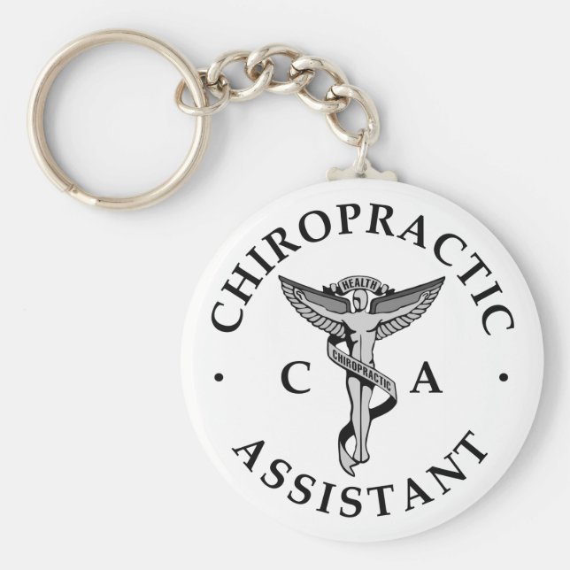 Chaveiro Chiropractic Assistant Logo Keychain (Frente)