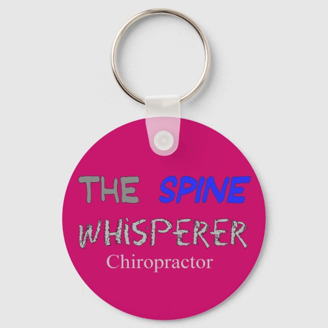 Chaveiro Chiropractor Oferece "The Spine Whisperer" (Frente)