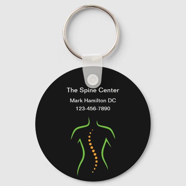 Chaveiro Chiropractor Theme Business Promotional Keychains (Frente)