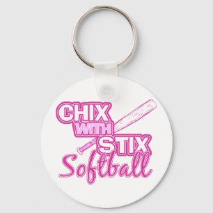 Chaveiro Chix com Stix Softball