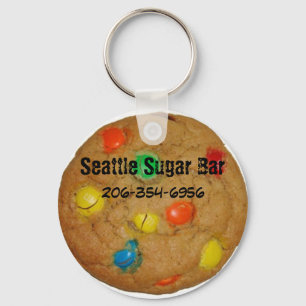 Chaveiro Chocolate arco-íris Chip Cookie Key Chain