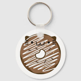 Chaveiro Chocolate Cat Donut Keychain