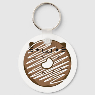 Chaveiro Chocolate Cat Donut Keychain