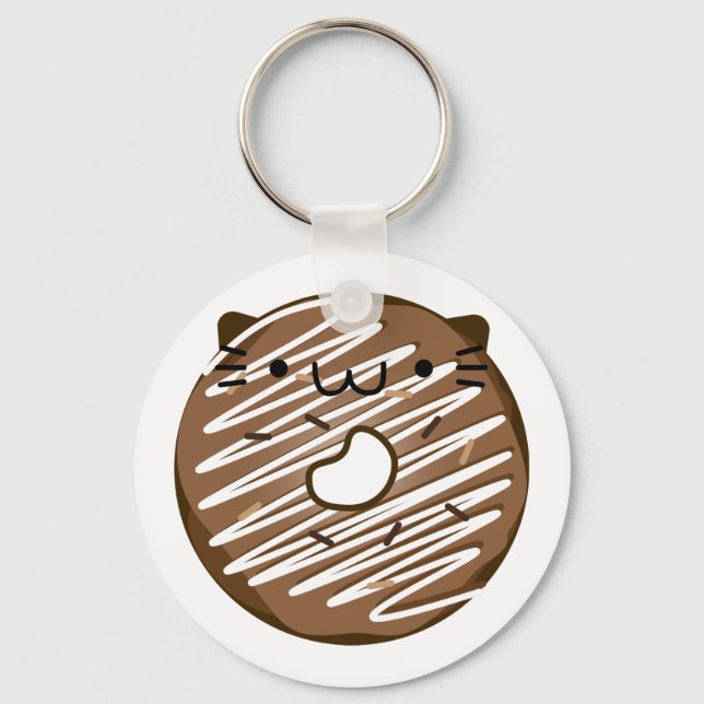 Chaveiro Chocolate Cat Donut Keychain (Frente)