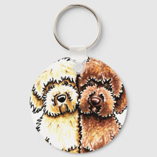 Chaveiro Chocolate de creme Labradoodles