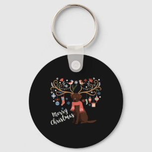 Chaveiro Chocolate Labrador Cão de Retriever