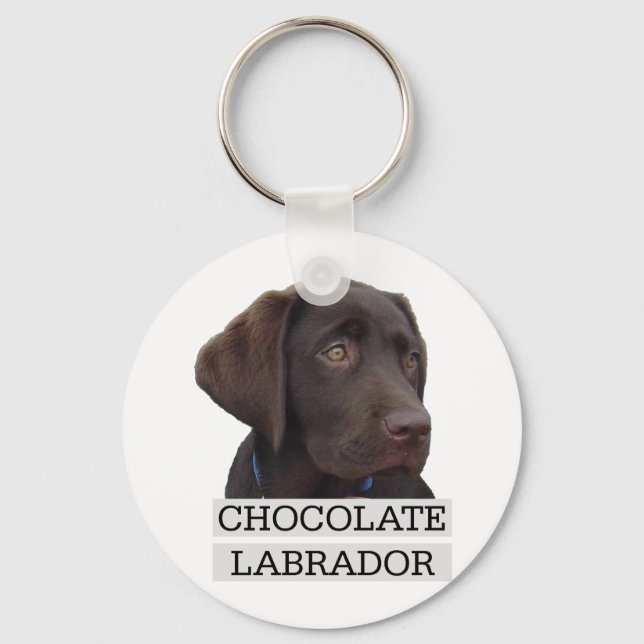 Chaveiro Chocolate Labrador design único! (Frente)
