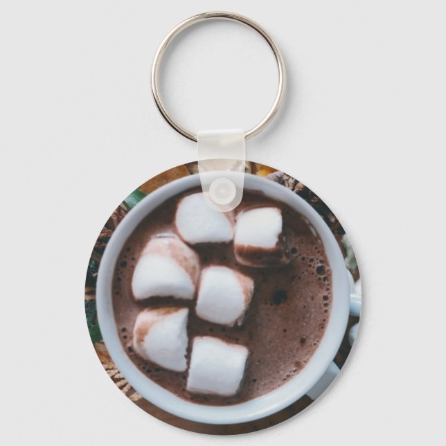 Chaveiro Chocolate quente e cacau marshmallow (Frente)