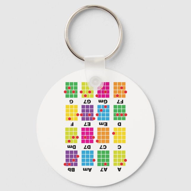 Chaveiro Chord Cheat Tee White (Frente)