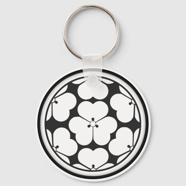 Chaveiro Chosokabe Clan Kamon (Frente)