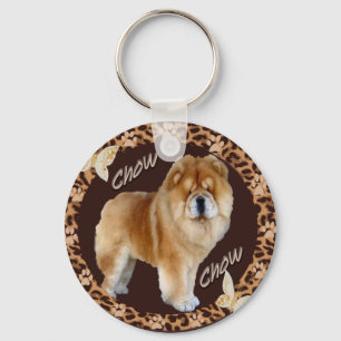 Chaveiro Chow Chow Leopard com Pawprint