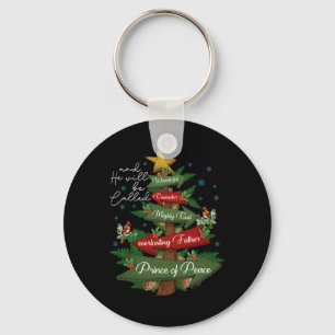 Chaveiro Christian Christmas Ele Será Chamado De Maravilhos