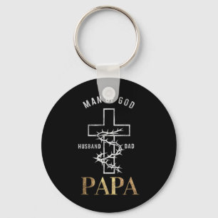 Chaveiro Christian Cross Dia de os pais Papa Marido Pai Deu