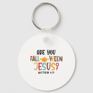 Chaveiro Christian Fall Halloween Você Cai em Jesus