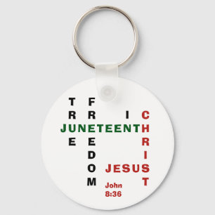 Chaveiro Christian Free no Cristo JUNETEENTH