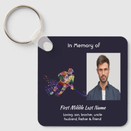 Chaveiro Christian Memorial Keepsake Hockey Player Sport