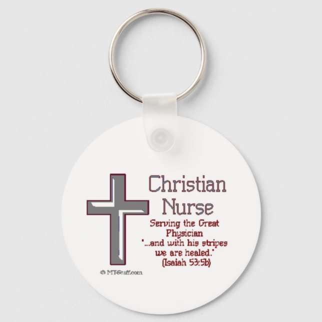 Chaveiro Christian Nurse Cross2 (Frente)