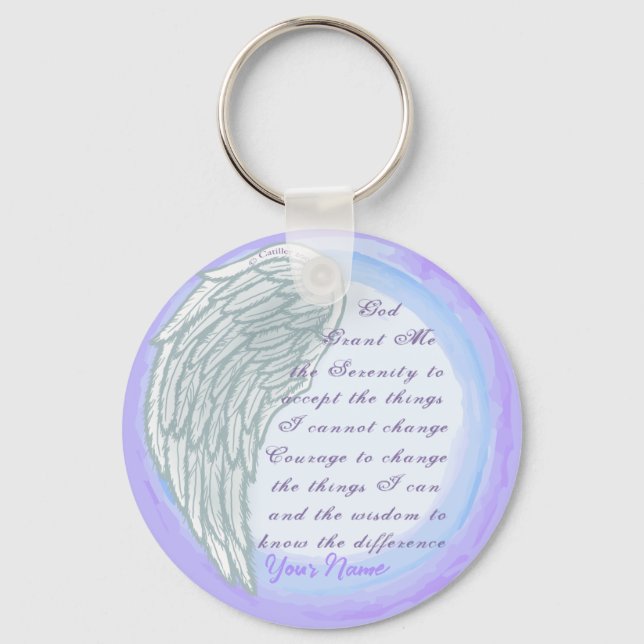 Chaveiro Christian Serenity Prayer Wing (Frente)