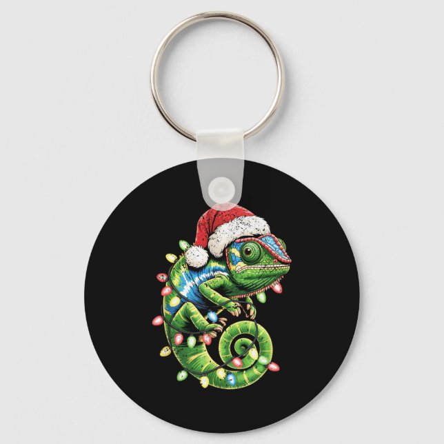 Chaveiro Christmas Chameleon Toddler Kids Boys Christmas Xm (Frente)
