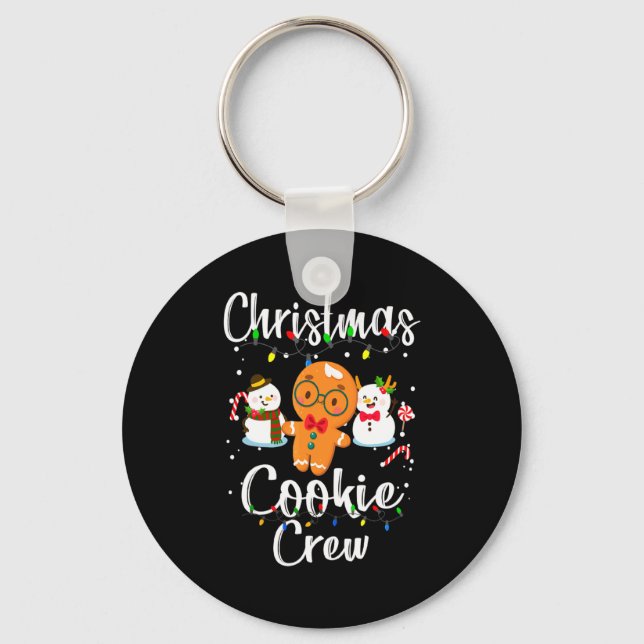 Chaveiro Christmas Cookie Crew Baking Team New Xmas Bakers  (Frente)