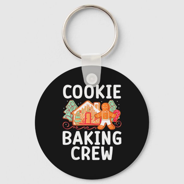 Chaveiro Christmas Cookie Taster Cookie Baking Crew Gingerb (Frente)