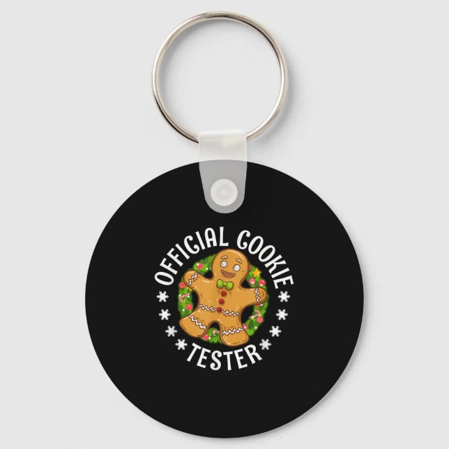 Chaveiro Christmas Cookie Tester Men Women Kids Youth  (Frente)