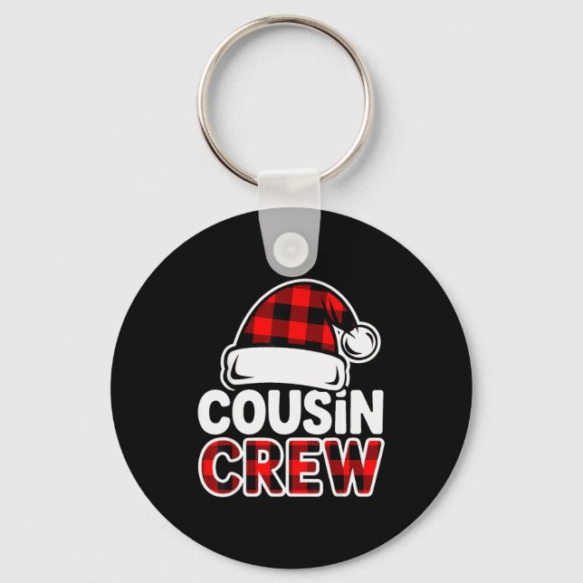 Chaveiro Christmas Cousin Crew Buffalo Red Plaid Pajamas Fa (Frente)