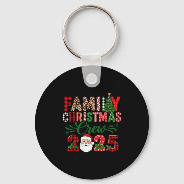 Chaveiro Christmas Crew 2025 Family Matching Outfit Xmas Pa (Frente)