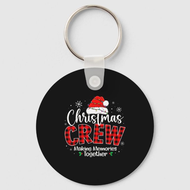 Chaveiro Christmas Crew Funny Making Memories Together Fami (Frente)