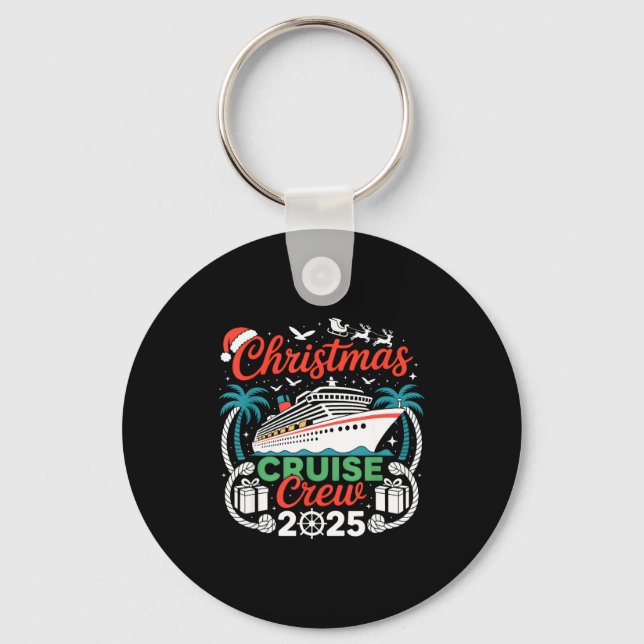 Chaveiro Christmas Cruise Crew 2025 Matching  (Frente)