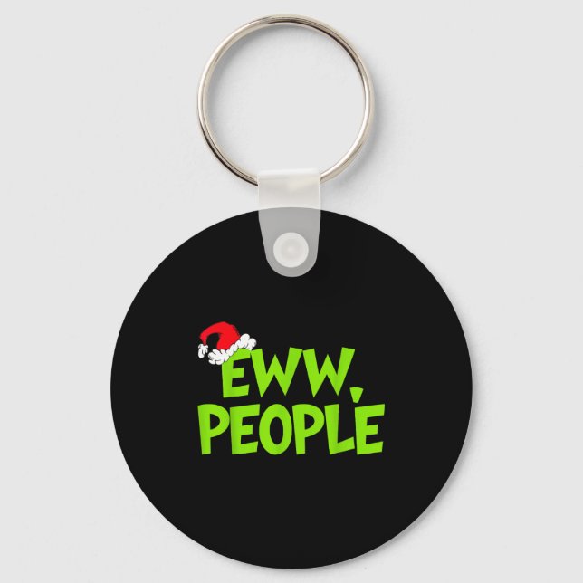 Chaveiro Christmas Eww People Mens Women Funny Santa Hat Gr (Frente)