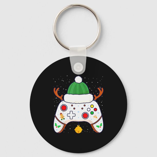Chaveiro Christmas Gamer Video Game Controller Gamepad  (Frente)