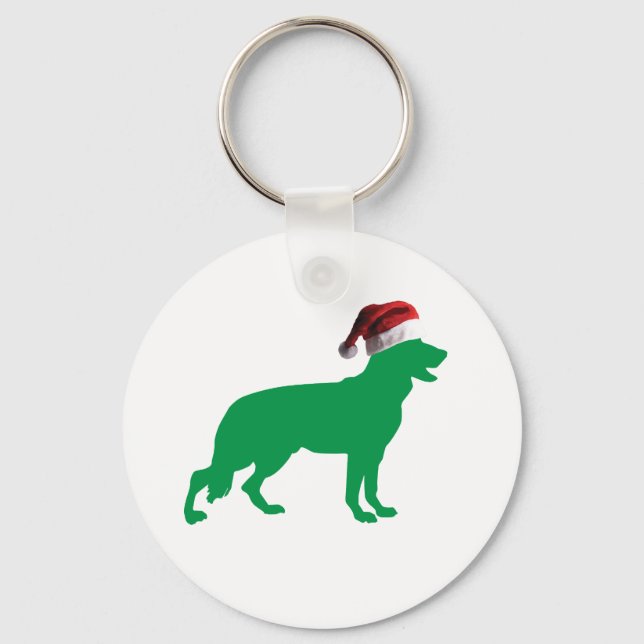 Chaveiro Christmas German Shepherd (Frente)