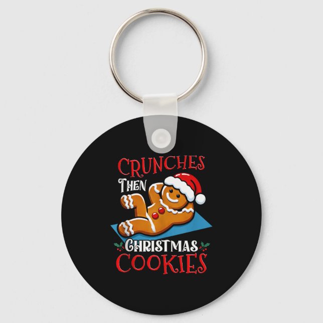 Chaveiro Christmas Gingerbread Man Cookie Funny Quote Worko (Frente)