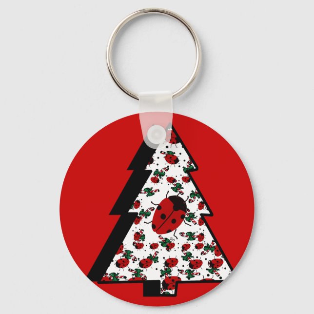 CHAVEIRO CHRISTMAS LADYBUGS (Frente)