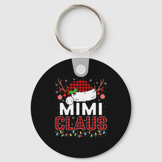 Chaveiro Christmas Lights Mimi Claus Family Matching Xmas P (Frente)
