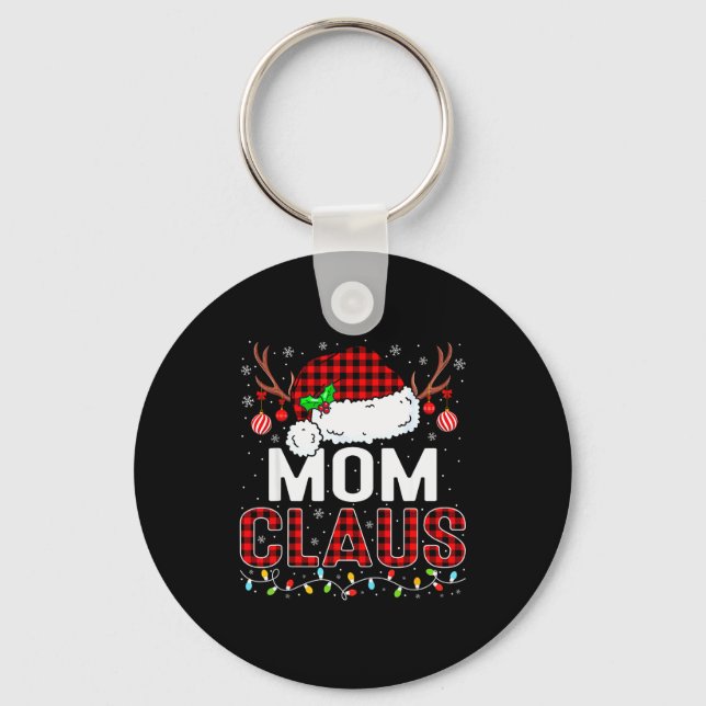 Chaveiro Christmas Lights Mom Claus Family Matching Xmas Pa (Frente)