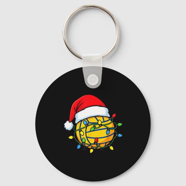 Chaveiro Christmas Lights Water Lo Ball Santa Hat Srt  (Frente)