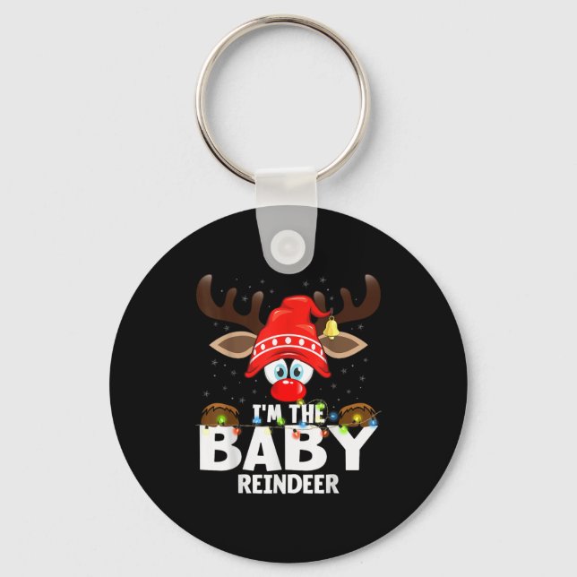 Chaveiro Christmas Matching I'm The Baby Reindeer , Small,  (Frente)