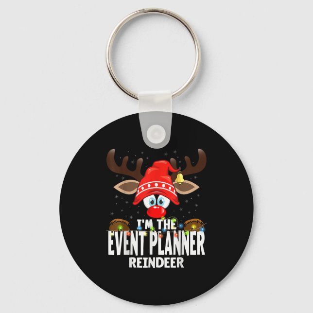 Chaveiro Christmas Matching I'm The Event Planner Reindeer  (Frente)