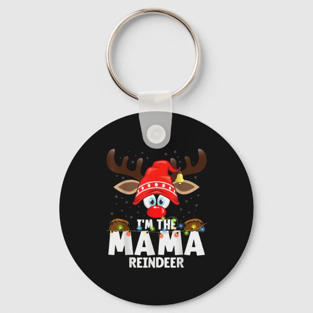 Chaveiro Christmas Matching I'm The Mama Reindeer  (Frente)